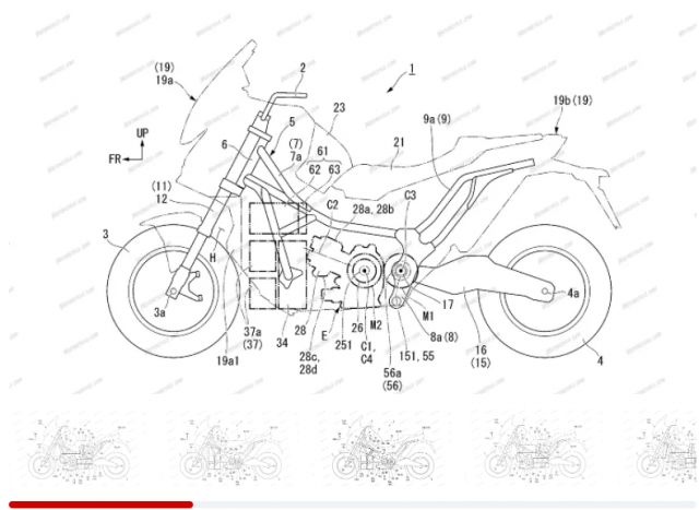 Honda dang phat trien xe may hybrid voi hai dong co dien - 4