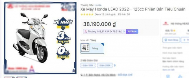 Honda Lead co gia moi nhat chi hon 38 trieu dong - 3