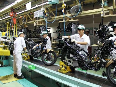 Honda Viet Nam day manh xuat khau xe may ra nuoc ngoai