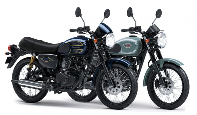 Kawasaki ra mat W175 SE va W175 Cafe co dien moi