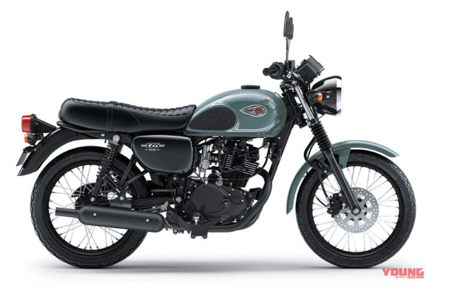 Kawasaki ra mat W175 SE va W175 Cafe co dien moi - 8
