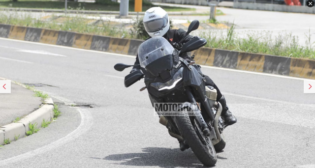Lo dien Moto Guzzi V 100 Stelvio phien ban ADV dang trong qua trinh thu nghiem