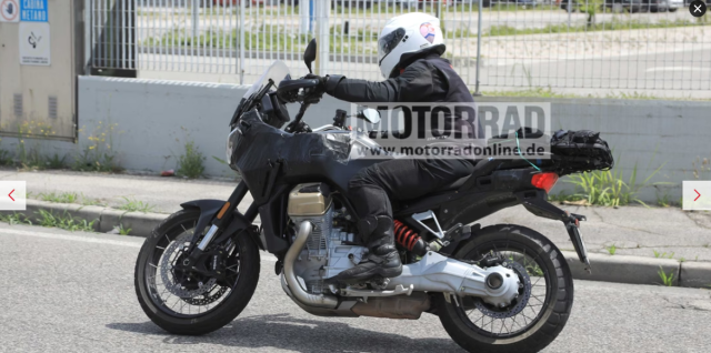 Lo dien Moto Guzzi V 100 Stelvio phien ban ADV dang trong qua trinh thu nghiem - 4