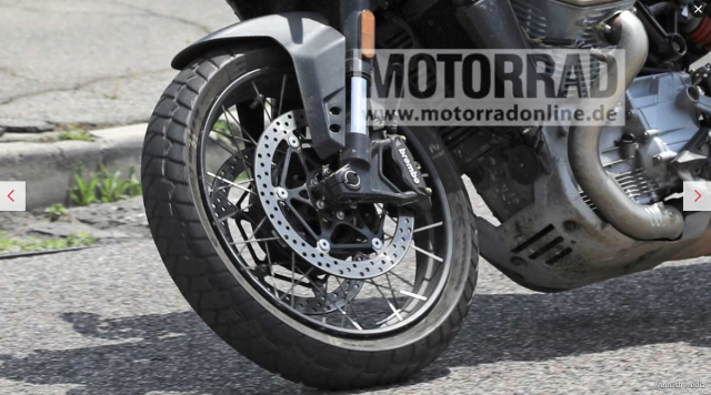 Lo dien Moto Guzzi V 100 Stelvio phien ban ADV dang trong qua trinh thu nghiem - 8