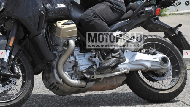 Lo dien Moto Guzzi V 100 Stelvio phien ban ADV dang trong qua trinh thu nghiem - 9