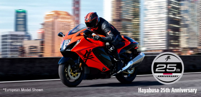 Suzuki Hayabusa 2024 phien ban ky niem 25 nam len duong den Vuong quoc Anh