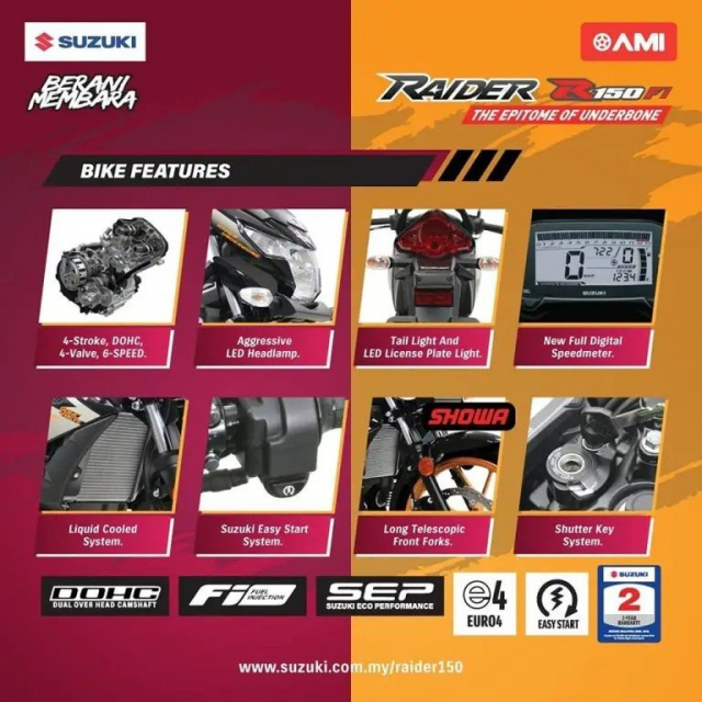 Suzuki Raider 2023 tai Malaysia lo dien voi gia ban 46 trieu dong - 6