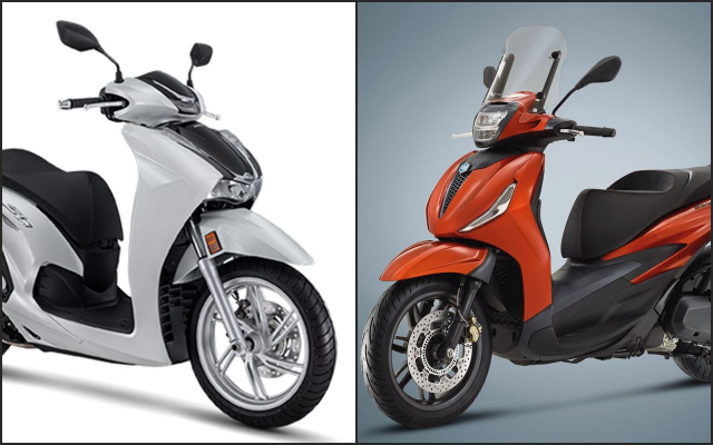 Xe ga co lon nen chon Honda SH 350i hay Piaggio Beverly