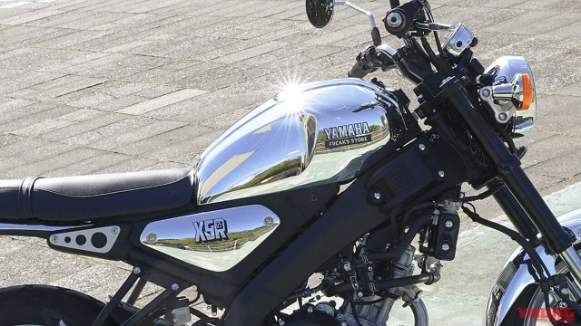 Yamaha XSR125 xuat hien ban do chinh hang do chinh tay cac ki su Nhat thuc hien - 5