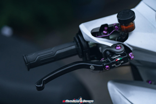 Honda Wave X do duoc khai mo tam hon bang cuc may Monkey 125 - 3