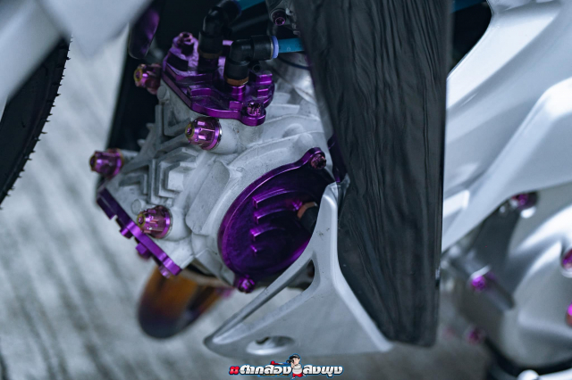 Honda Wave X do duoc khai mo tam hon bang cuc may Monkey 125 - 10