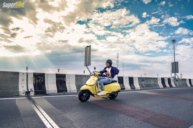 Lambretta X200 lam le gat gio Vespa Sprint bang dan chan xin hon toan dien - 33