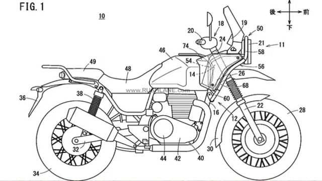 Honda CB350X lo dien hinh anh render canh tranh voi Royal Himalaya - 4