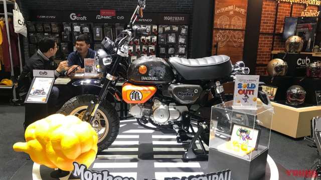 Honda Monkey ra mat phien ban Dragon Ball nham tri an tac gia Akira Toriyama