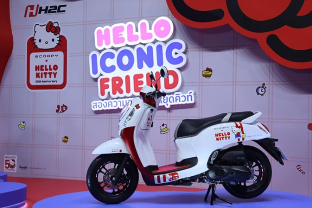 Lo dien Honda Scoopy Hello Kitty Limited Edition chieu long cac fan meo hong - 3