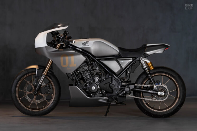 Ngan nguoi voi ve dep cua Honda CL250 cafe racer duoc mai giua tu Bunker Custom Cycles - 5