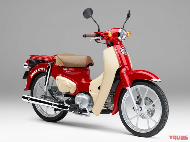 Honda chieu fan khi ra mat bo doi Super Cub phien ban dac biet ky niem 50 nam Hello Kitty - 11