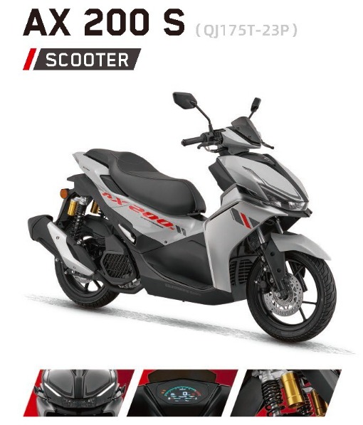 QJMotor AX200S ra mắt, đối thủ nặng ký của Yamaha NVX 155 đây rồi ...