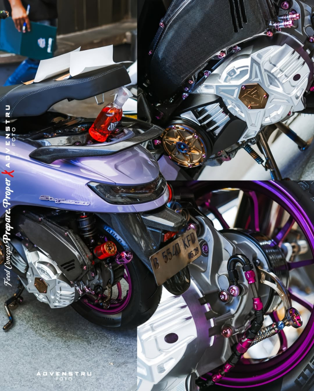 Chia se anh em chiec Honda Stylo do cuc chay voi sac tim thuy chung cung dan chan rat dep - 5