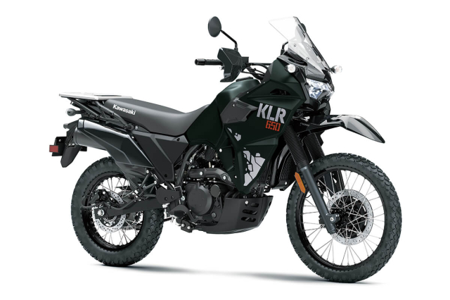 That dang buon khi Kawasaki KLR650 2025 ra mat chi cap nhat mau sac moi - 9