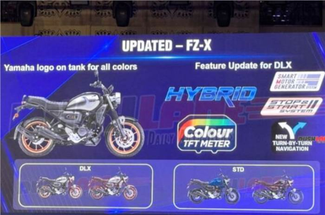 He lo ve Yamaha FZX 2025 mau xe con tay co cong nghe hybrid va man hinh TFT dinh khoi chinh - 3