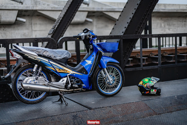Wave 125 sieu nhan xanh Duoc nang cap cuc chat ca ve dong co va ngoai hinh - 12