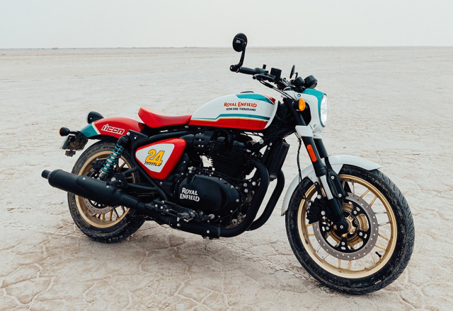 Royal Enfield Shotgun 650 Phien ban gioi han voi ngoai hinh chat nhu nuoc cat lo dien - 3