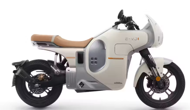 Honda EVO Tan binh xe dien dam chat cafe racer cua Honda da xuat hien - 13