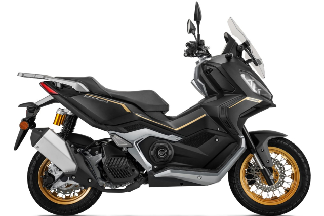 Keeway XDV125 EVO PRO 2025 mau xe tay ga danh cho anh em me phuot ngai con - 3