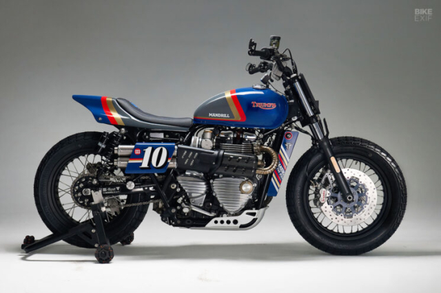 Triumph Bonneville T120 Street Tracker cua Mandrill Garage Khi ke lich lam hoa thanh quai thu - 3