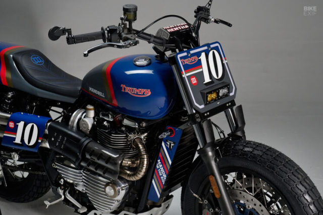 Triumph Bonneville T120 Street Tracker cua Mandrill Garage Khi ke lich lam hoa thanh quai thu - 7