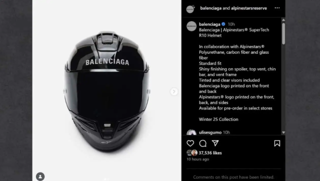 Balenciaga x Alpinestars khi thoi trang Cao Cap chinh thuc choi that voi do bao ho mo to - 3