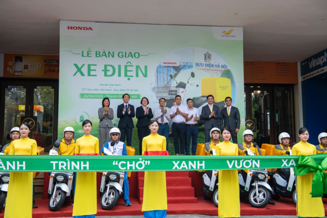 Honda Viet Nam va Buu dien Viet Nam day manh hop tac mo rong du an su dung xe dien giao hang - 6