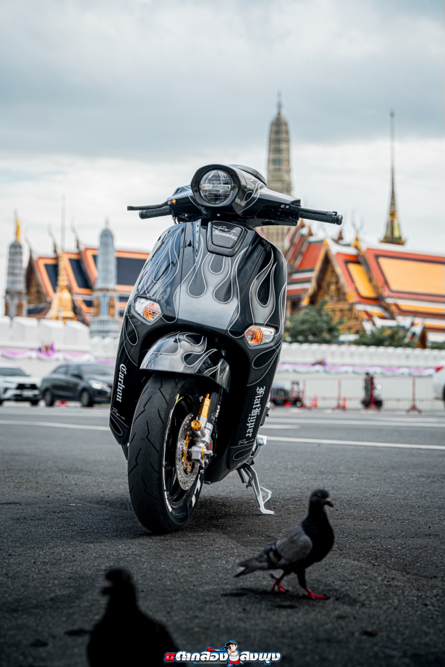 Khi dam me va chi tiet hoa quyen thanh kiet tac tren chinh chiec Honda Giorno 125 do nay - 3