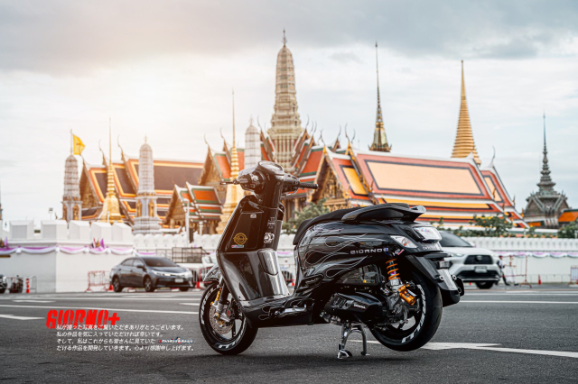 Khi dam me va chi tiet hoa quyen thanh kiet tac tren chinh chiec Honda Giorno 125 do nay - 18