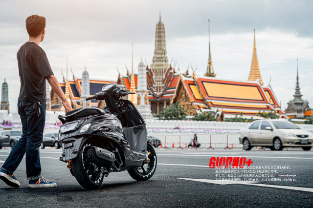 Khi dam me va chi tiet hoa quyen thanh kiet tac tren chinh chiec Honda Giorno 125 do nay - 27