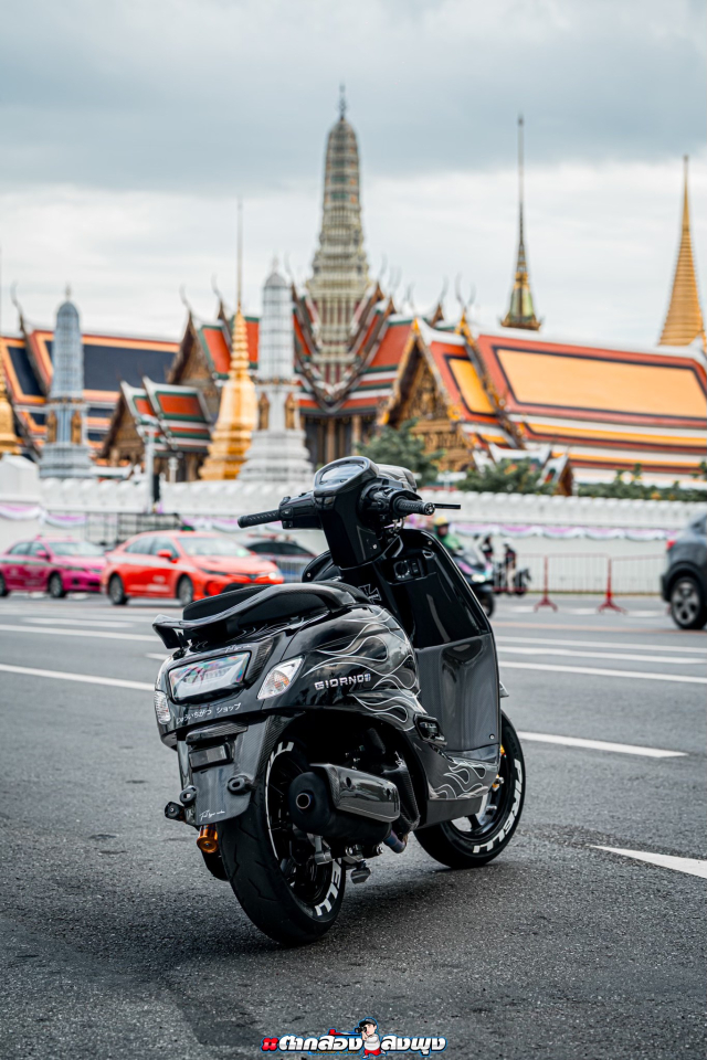 Khi dam me va chi tiet hoa quyen thanh kiet tac tren chinh chiec Honda Giorno 125 do nay - 29