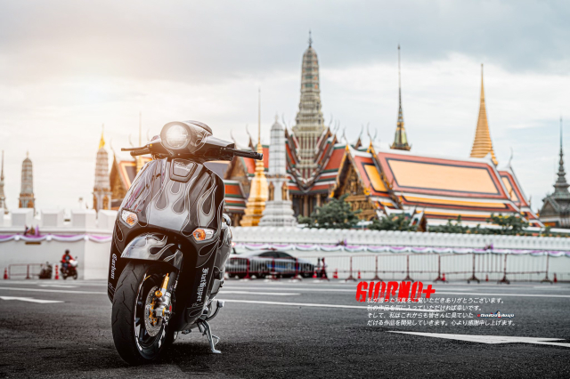 Khi dam me va chi tiet hoa quyen thanh kiet tac tren chinh chiec Honda Giorno 125 do nay - 31