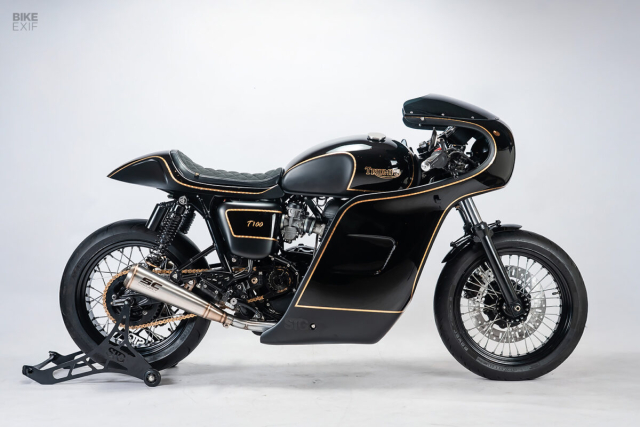 Bonneville do Cafe Racer Khi linh hon co dien gap chat choi duong pho - 3