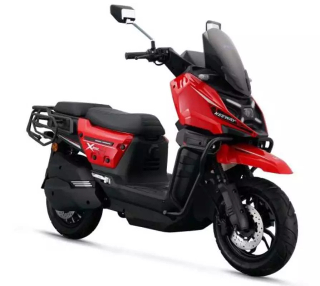 Keeway EZI XRoad Mau xe dien phieu luu co den pha giong BMW R1300 GS - 3