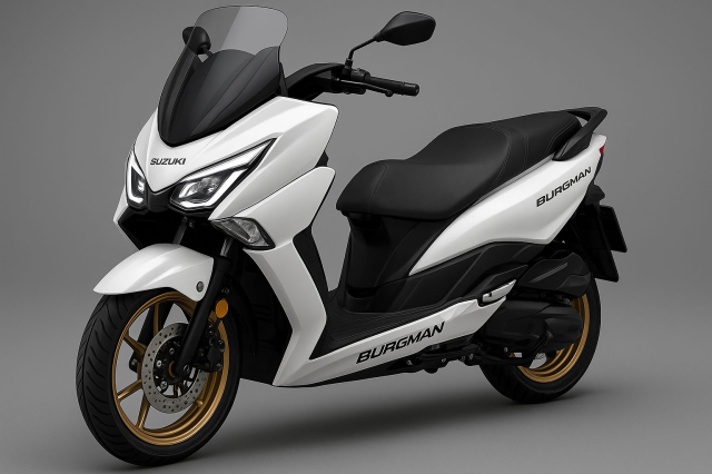 Suzuki Burgman 150 sap ra mat ma dep nhu anh Render nay chac se ban chay lam day - 3