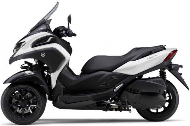 Yamaha Tricity 300 ABS 2025 trinh lang Thiet ke la mat gia ngang ngua Honda SH350i tai Viet Nam - 3