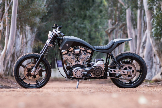 Stoos Customs Shovelhead Harley street tracker chat nhu nguoi Nam Phi - 3