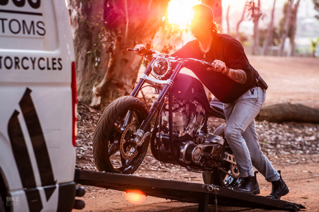 Stoos Customs Shovelhead Harley street tracker chat nhu nguoi Nam Phi - 12