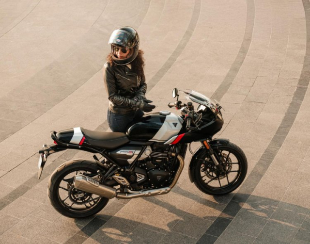 Triumph Thruxton 400 ra mat Cafe Racer chuan bai voi gia ban re hon ca Honda SH - 3