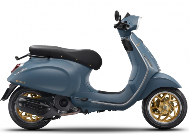 Vespa Sprint 150 ban dac biet OFFICINA 8 vua ra mat tai Nhat voi gia chi 93 trieu Dong - 4