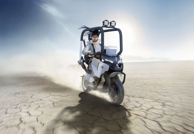 BMW Motorrad Vision CE trinh lang tuong lai xe tay ga dien hay chiec ken an toan giua pho thi - 20