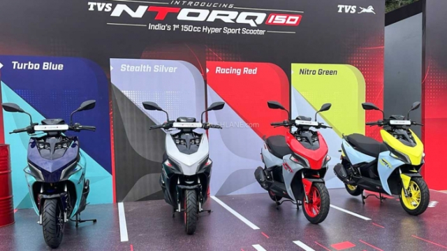 Khien cac doi thu phan khuc 150cc tram tro TVS Ntorq 150 trinh lang voi gia chi tu 30 trieu dong - 12