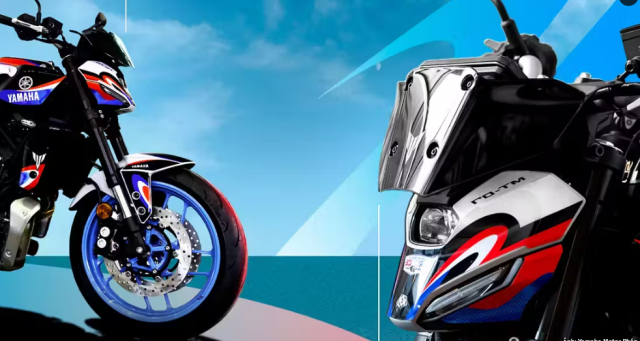 Yamaha MT07 Grand Prix de France trinh lang Khi quoc ky Phap khoac len dang xe Nhat - 3