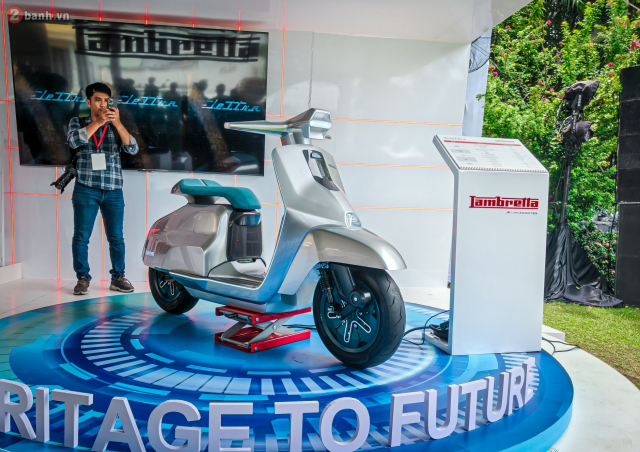Chi tiet mau xe ga dien Lambretta Elettra vua xuat hien o Viet Nam co gi dac biet - 3